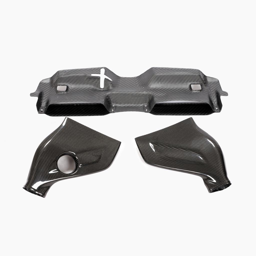 Mercedes-Benz C63 W204 Carbon Fiber Air Intake Filter Cover-full view