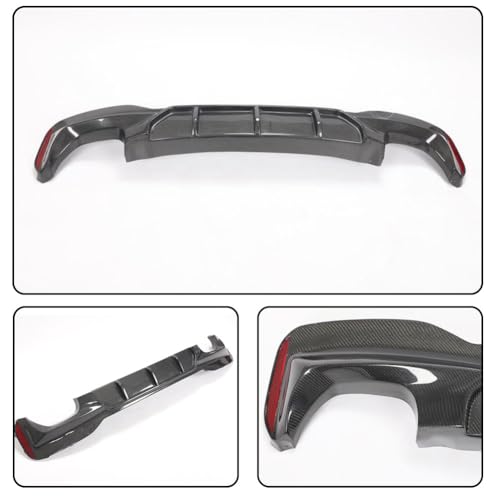 Carbon Fiber Rear Diffuser for BMW 5 Series G30 G38 M Sport 2018-2023 520i 530i 540i M Packet Auto Upper Bumper Lip Spoiler B