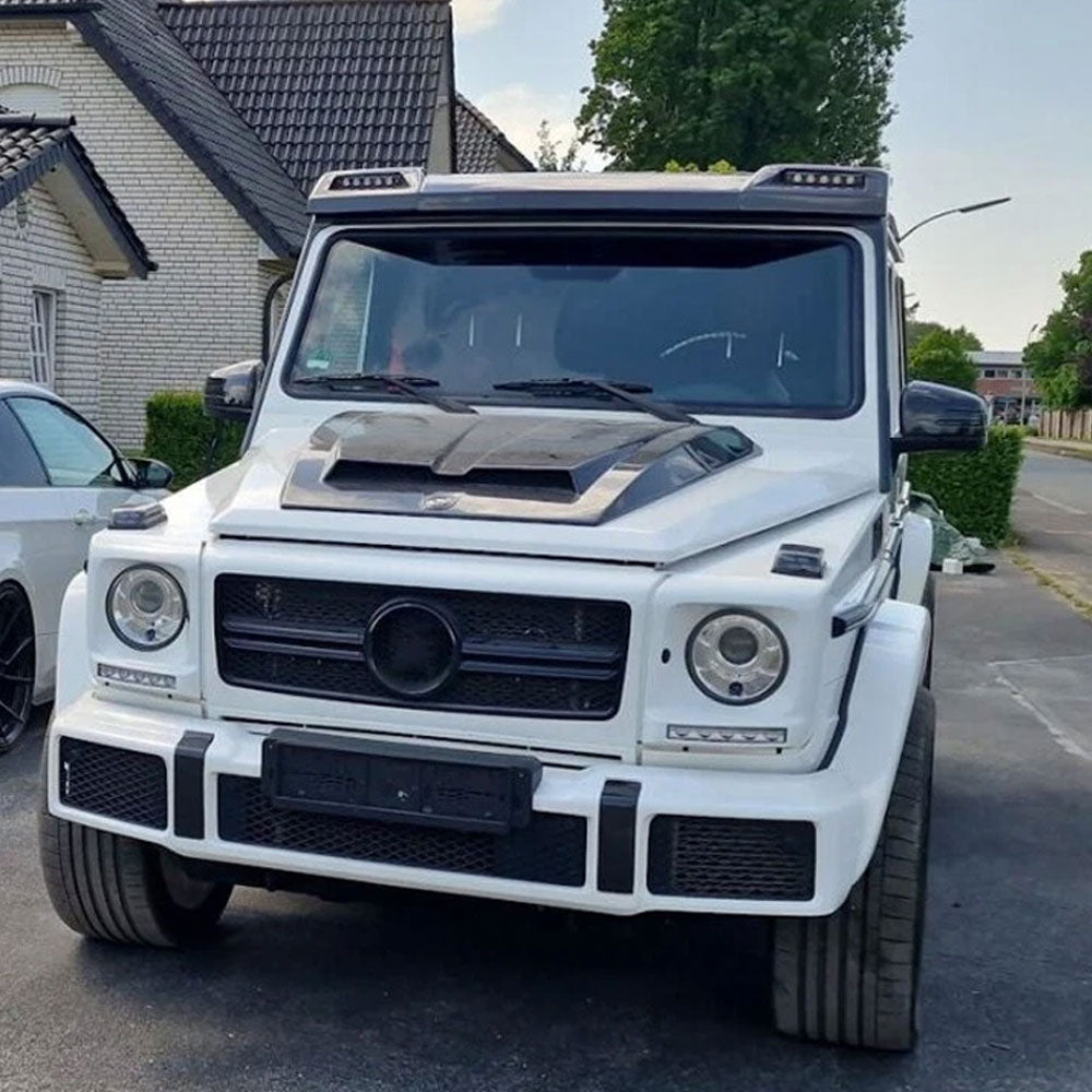 Barbus Style Carbon Fiber Front Roof Spoiler For Mercedes Benz G‑Class W463 (2013-2018)