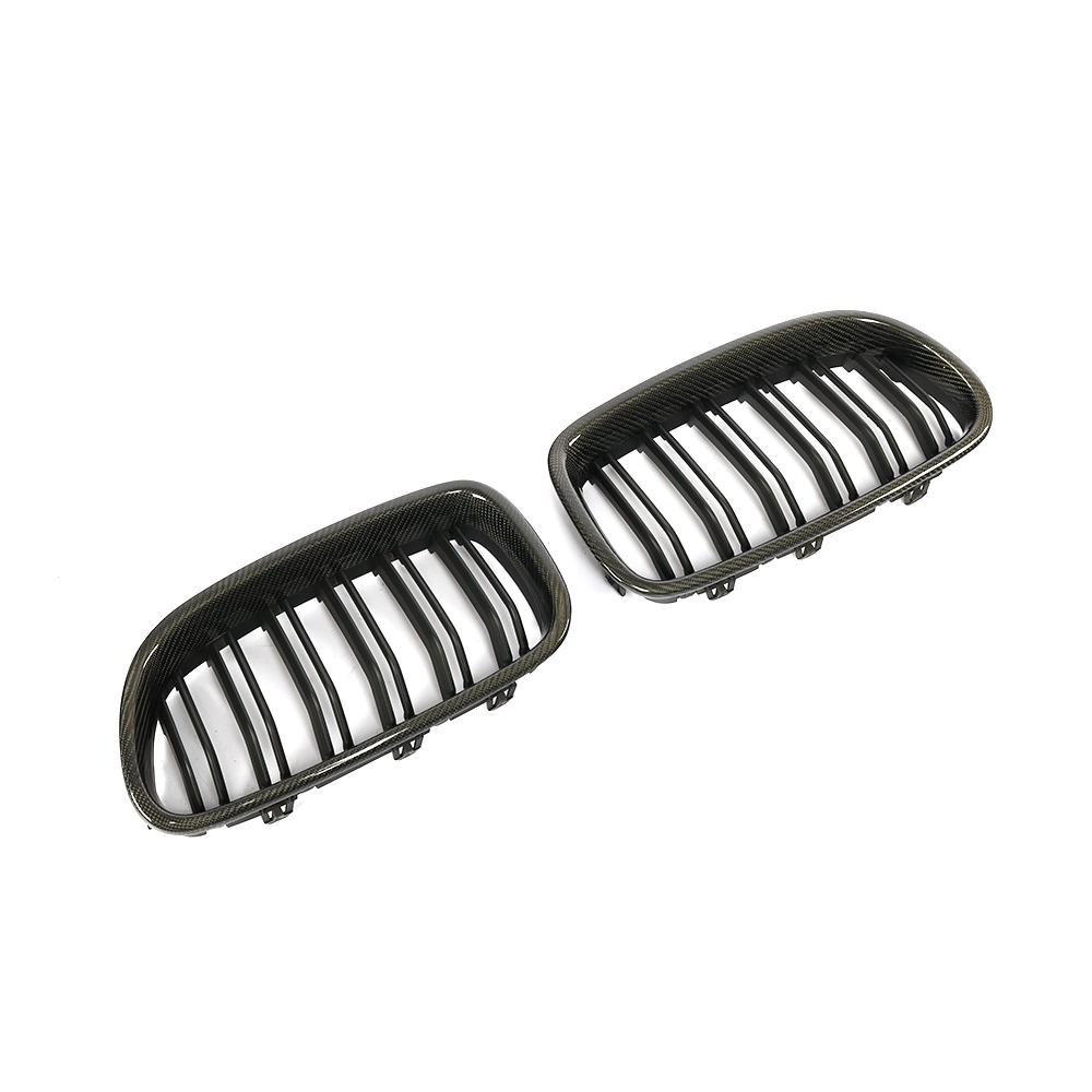 ST Style Carbon Fiber Dual Slat Front Grille for BMW 5 Series F10/F11 (2010–2017)
