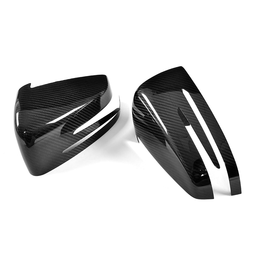 ST Style  Carbon Fiber ADD ON Mirror Caps for Mercedes Benz E-Class W204 C63 AMG Facelift (2011-2015)