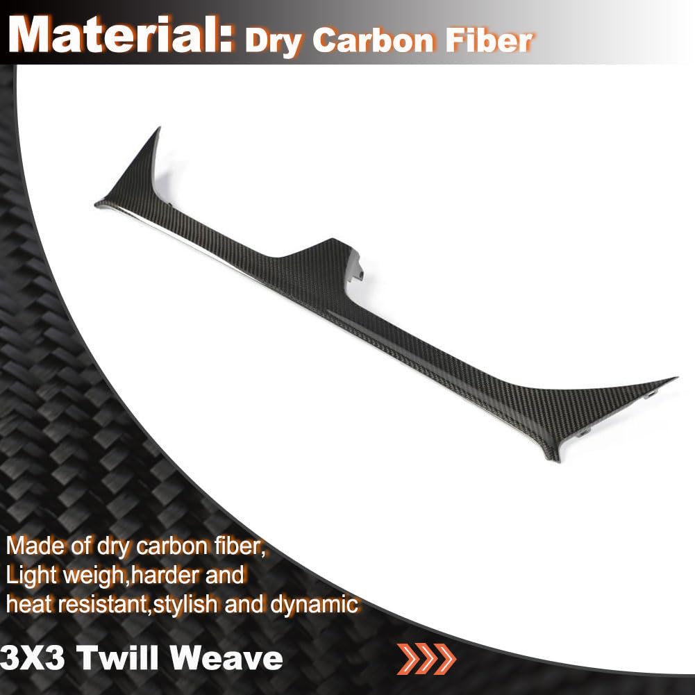 Dry Carbon Fiber Front Lower Grille CoverTrim Compatible with BMW X5M F95 2023-2024 Front Bumper Center Grille Vent Repacemen