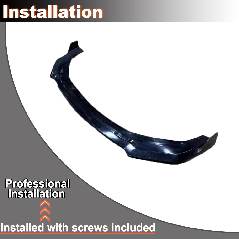 Front Bumper Lip Fits for Ford Mustang Coupe Dark Horse/Dark Horse Premium/EcoBoost/GT 2024-2025 for Mustang Convertible EcoB
