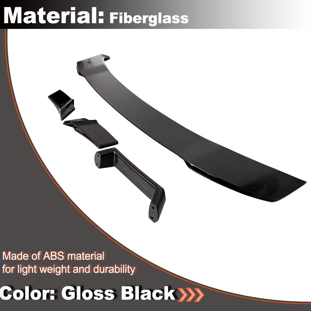 Gloss Black Rear Spoiler for Ford Mustang S650/ GT/Ecoboost/ 2024-2026 | Dark horse Trunk Duck Spoiler Wing