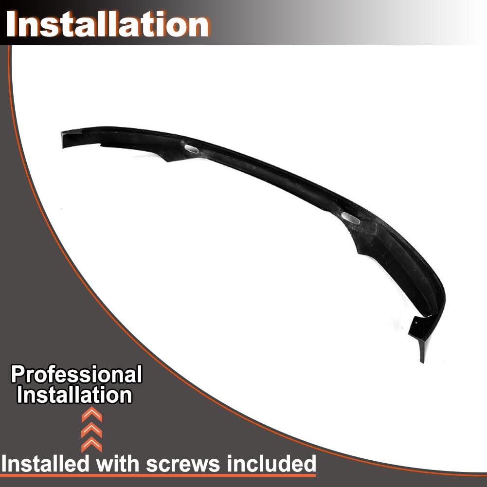 Gloss Black Front Bumper Lip for BMW G30 5 Series G31 G38 M Sport Sedan/Wagon 2017-2020 530i 540i M550i Fiberglass Auto Front