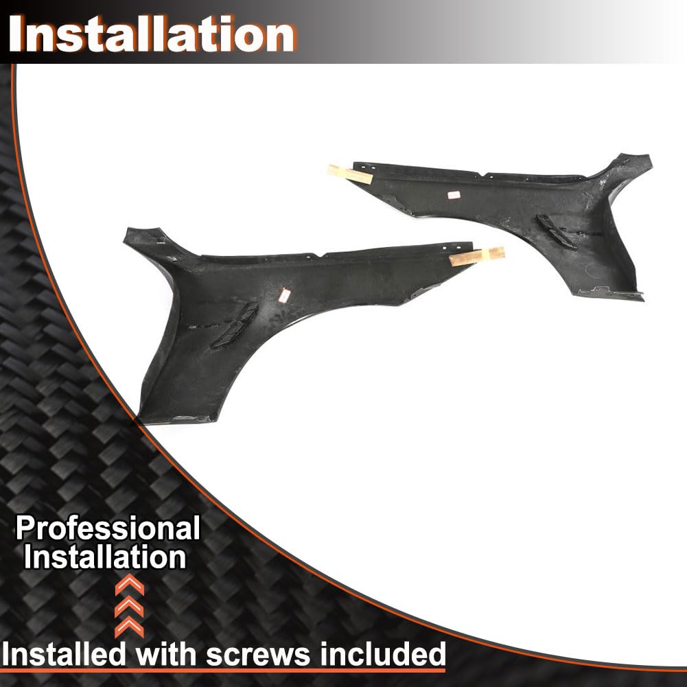 Carbon Fiber Side Fender Vent for BMW 4 Series F32 F36 M Sport 2Door 4Door 2014-2018 Front Air Intake Scoop Cover Trim 1Pair 