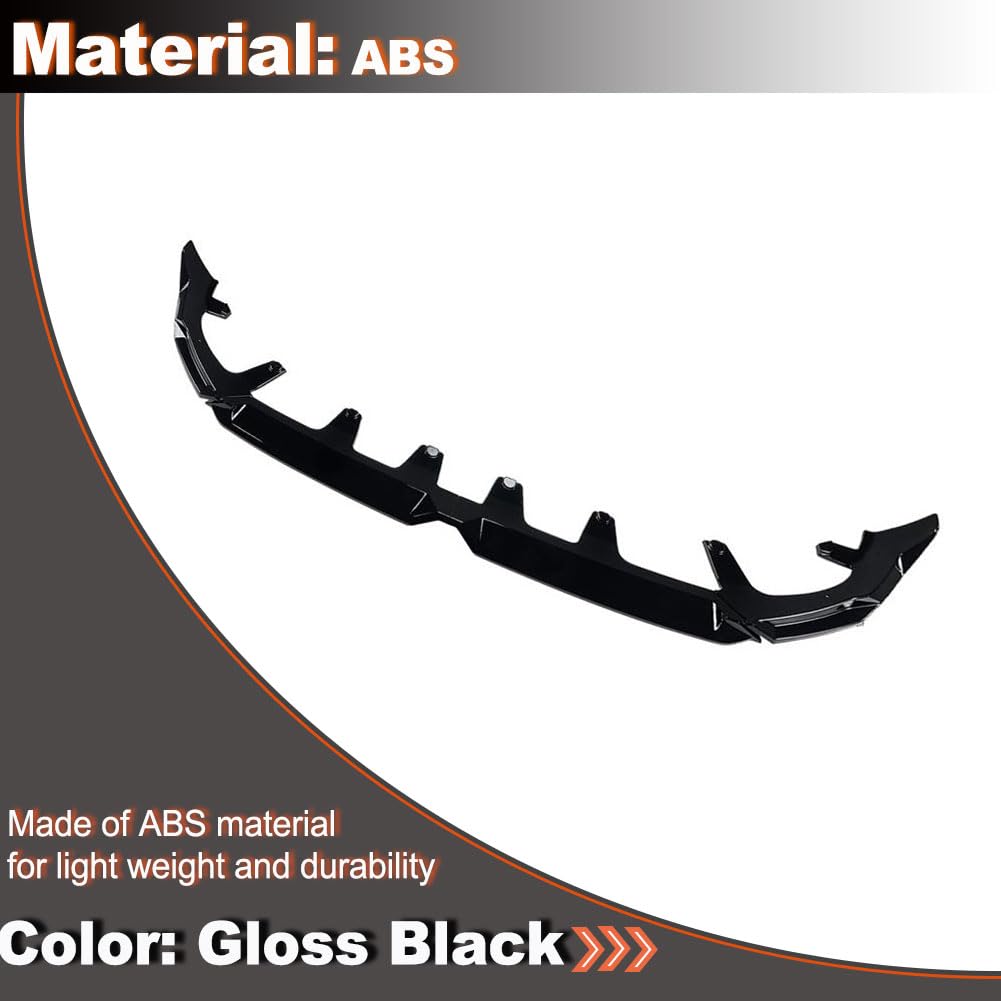 Gloss Black Front Lip Spoiler Compatible with BMW X3 G45 2025+ Sport Utility 4-Door ABS Car Front Bumper Lower Spoiler Lip Sp