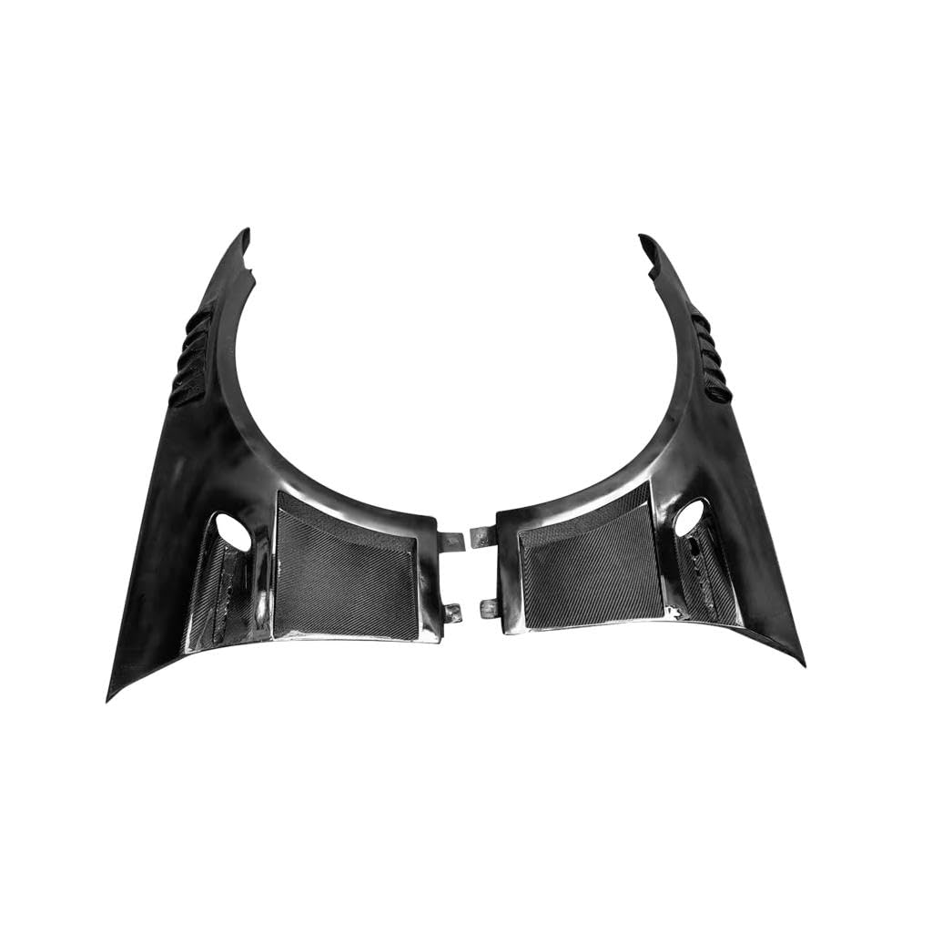 Half Carbon Fiber Side Fender Vent Trim for BMW 3 Series E92 E93 M3 2Door 2006-2011 Front Air Intake Scoop Cover Trim 1Pair F