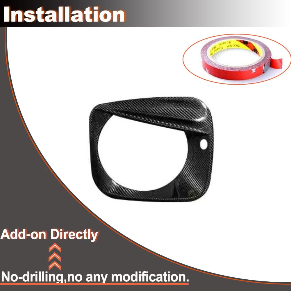 Carbon Fiber Headlight Eyelid Covers for Mercedes Benz G-Class W464 G500 G63 AMG 2019-2024 Front Headlamp Eyebrows Eyelid Dec