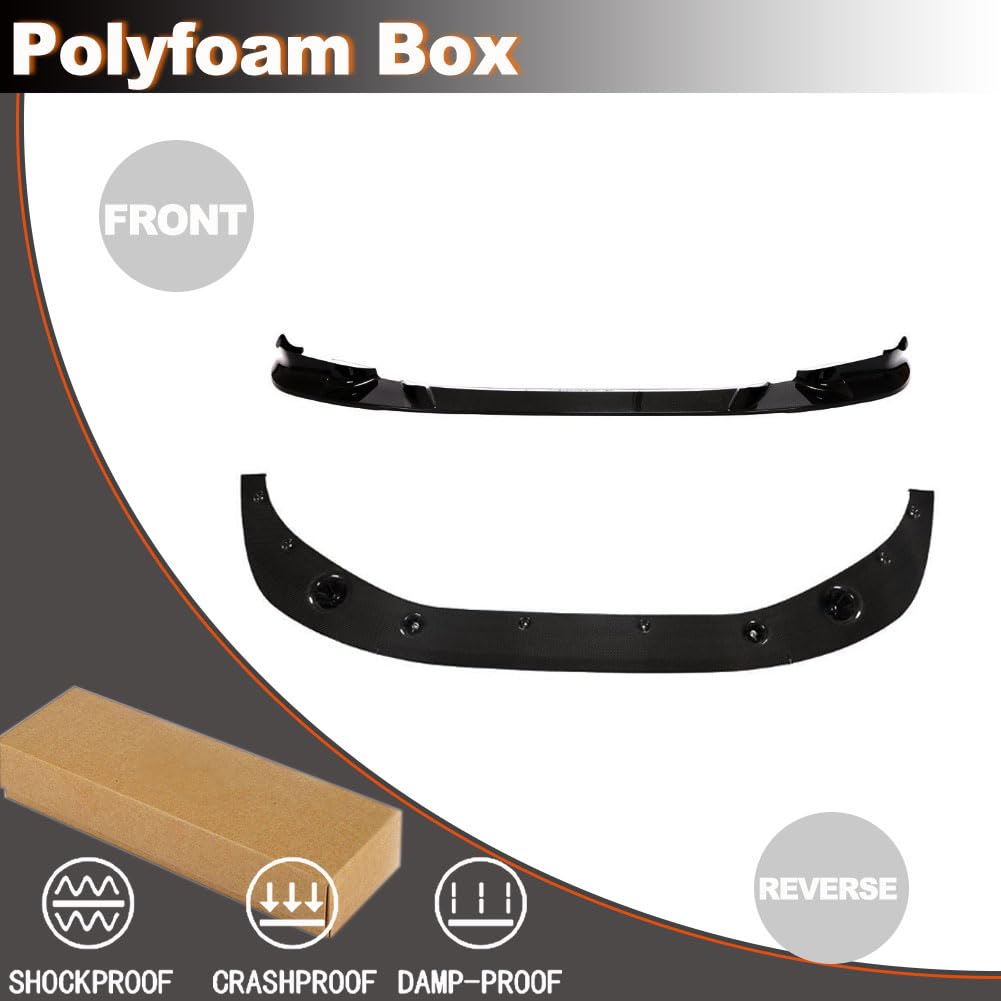 Front Bumper Lip Fits for BMW X3 M X4 M F97 F98 2019-2021Chin Spoiler Lip Splitter Protector Factory Outlet (Fiberglass in Gl
