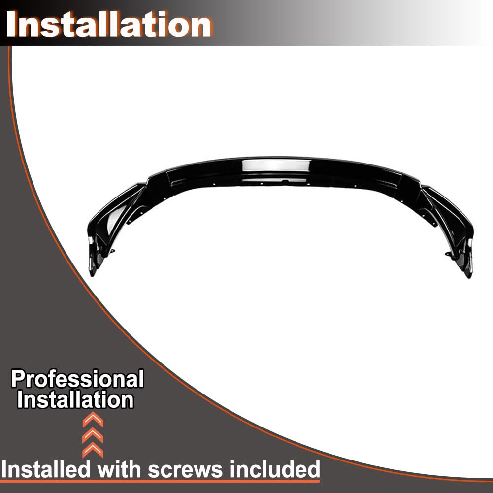 Gloss Black Front Lip Spoiler Compatible with BMW G80 M3 G82 M4 2021-2026 ABS Car Front Splitters Body Kit Trim Protection