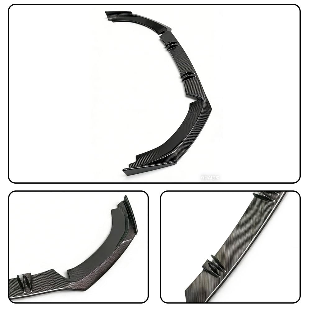 Carbon Fiber Front Lip for Audi RS7 Hatchback 4-Door 2017 Bumper Air Dam Lower Chin Splitter Protection Body Kit
