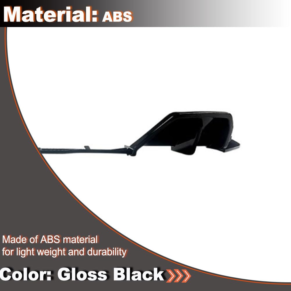 Gloss Black Rear Bumper Diffuser Compatible with BMW X3 G45 G48 M Sport 2025 2026 ABS Lower Bumper Lip Spoiler Body Kit Facto