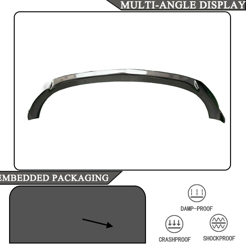 Front Bumper Lip Splitter Spoiler Compatible with Mercedes Benz E-Class W213 Sport 4-Door 2021-2024 Real Carbon Fiber Air Chi
