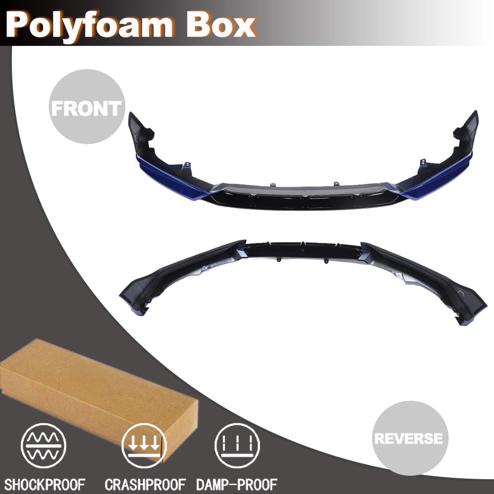 Front Bumper Lip Splitter for Honda Accord 2021-2022 Night Pearl Blue | Lower Chin Lip Front Bumper Spoiler Splitter Protecto