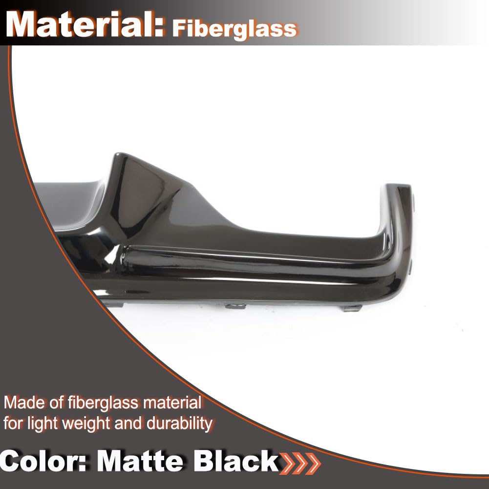 Matte Black Rear Diffuser for BMW 5 Series F10 2012-2016 520i 523i 528i 530i 535i 550i M Sport Sedan Fiberglass Rear Lower Bu