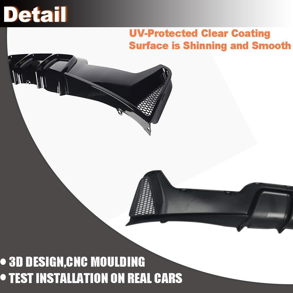 Gloss Black ABS Rear Diffuser for BMW F32 F33 F36 M Sport 2014-2020 | 420i 428i 435i 440i Lower Bumper Lip Spoiler Body Kit F