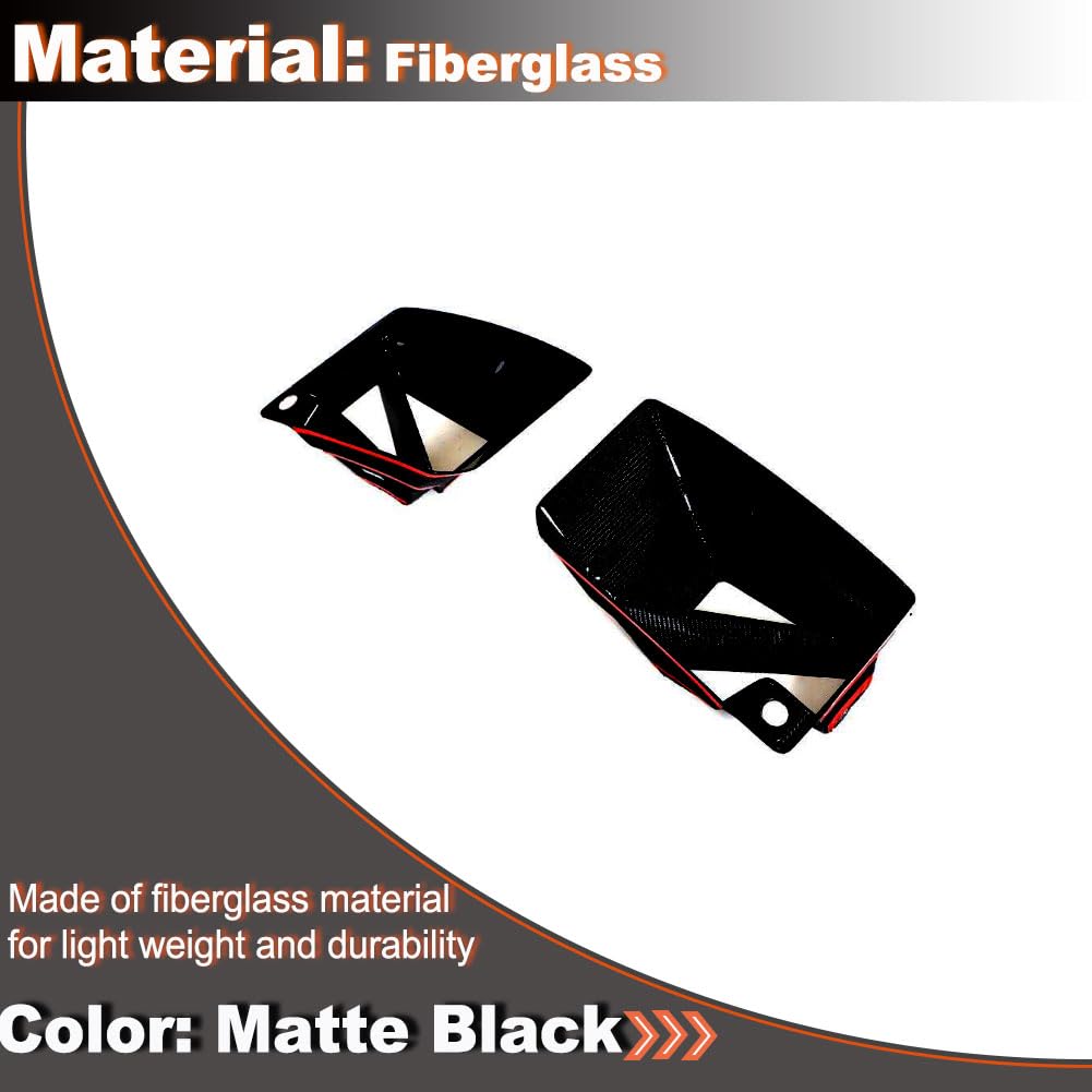 Matte Black Front Lower Air Vent Cover for BMW G87 M2 Base Coupe 2 Door 2022-2024 Fiberglass Front Air Vent Intake Duct Inser