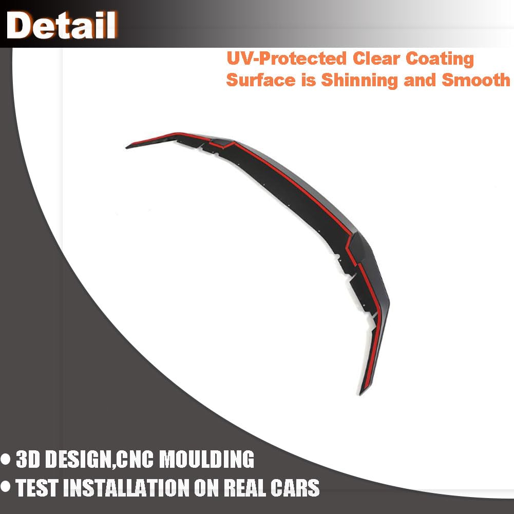 Matte Black Front Bumper Lip Splitters for BMW 5 Series F90 M5 2018-2020 | Fiberglass Front Chin Spoiler Splitter Protector A