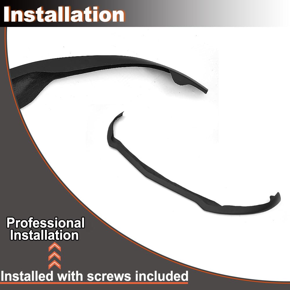 Gloss Black Front Bumper Lip Fits for Alfa Romeo Giulia Sport Sedan 2016-2021 FRP Chin Spoiler Splitter Protector Air Dam Chi