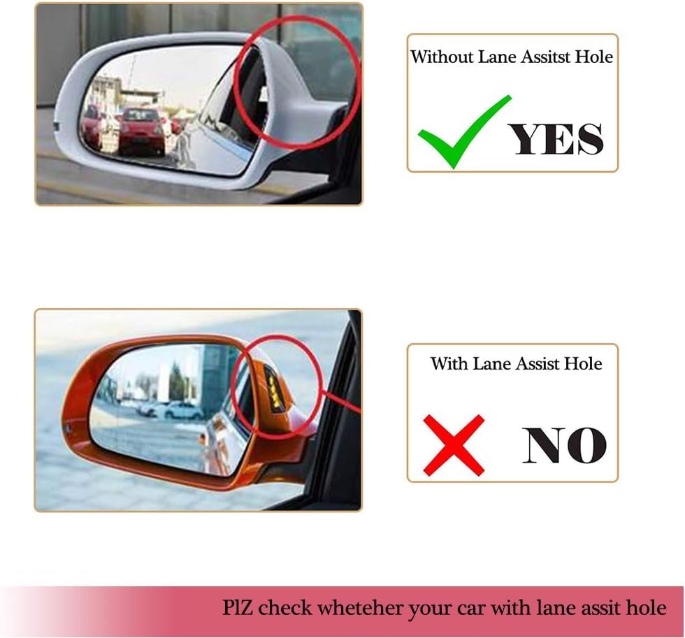 Carbon Fiber Mirror Cover Caps for Audi A3 S3 A4 B8 S4 RS4 2008-2010 A5 S5 8T 2007-2009 Q3 2011+ Rearview Side Rearview Mirro