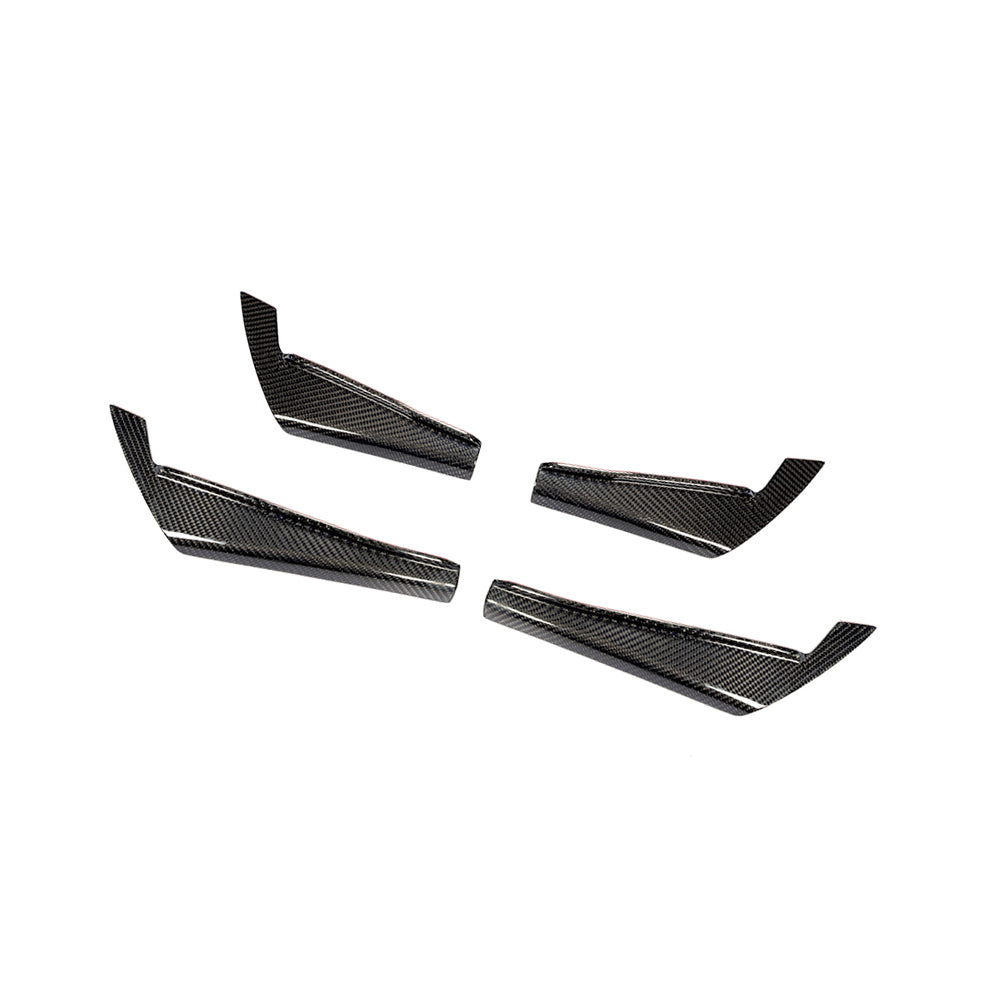 ST Style Carbon Fiber Front Canards For Audi A4 B9 Pre-LCl (2016-2019)