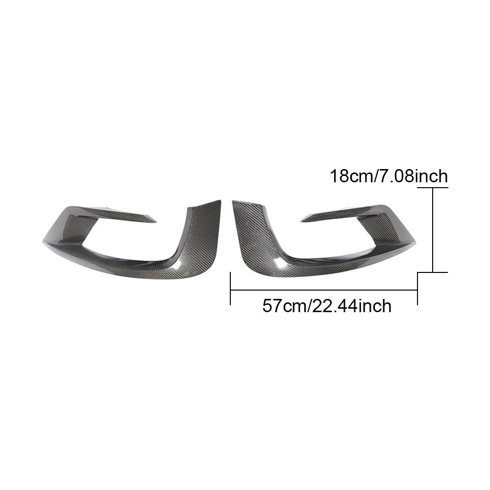 B Style Carbon Fiber Front Canards For Mercedes-Benz S‑Class W222 Pre‑Facelift (2014–2017)