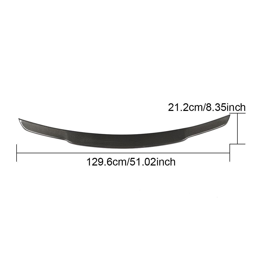 B Style Carbon Fiber Trunk Spoiler For Mercedes-Benz S‑Class W222 Pre‑Facelift,Facelift (2014–2020)