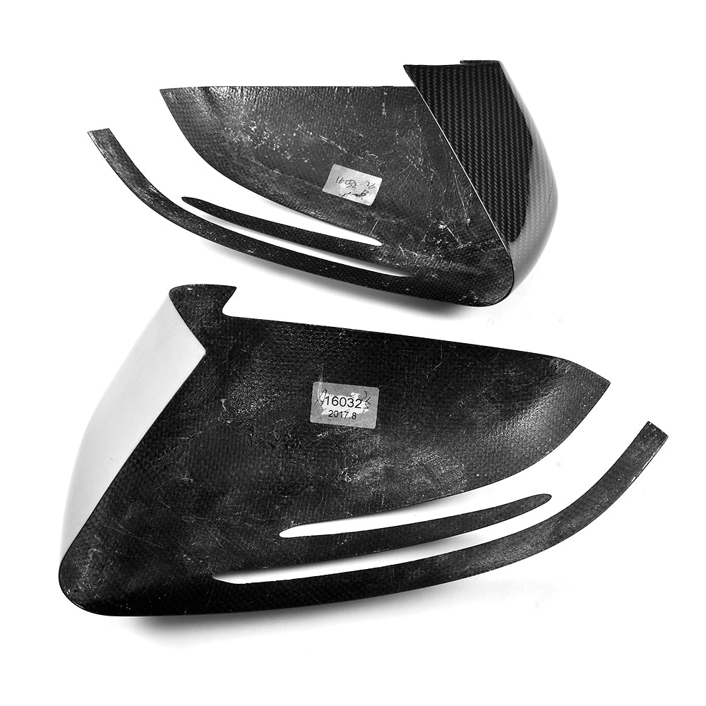 ST Style  Carbon Fiber ADD ON Mirror Caps for Mercedes Benz E-Class W204 C63 AMG Facelift (2011-2015)