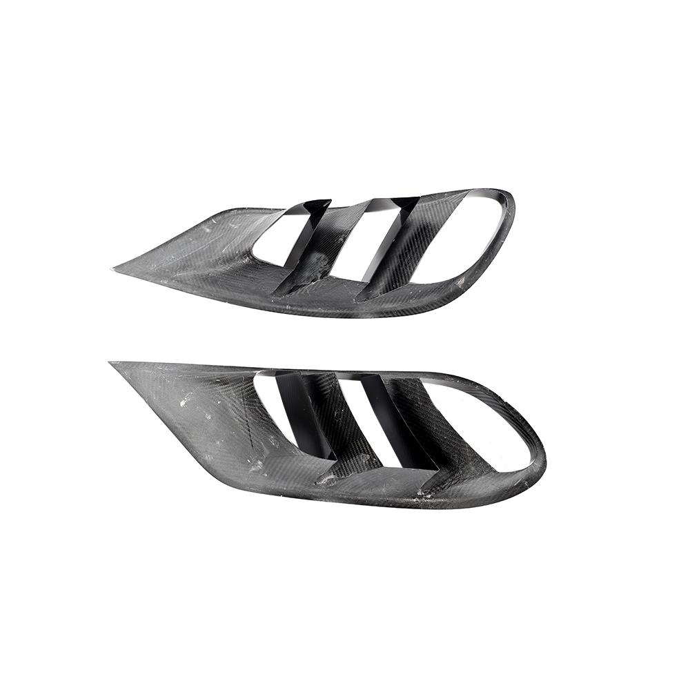ST Style Carbon Fiber Front Fog lamp Cover Trims for Mercedes Benz S-Class C217 Pre-Facelift 2014-2017