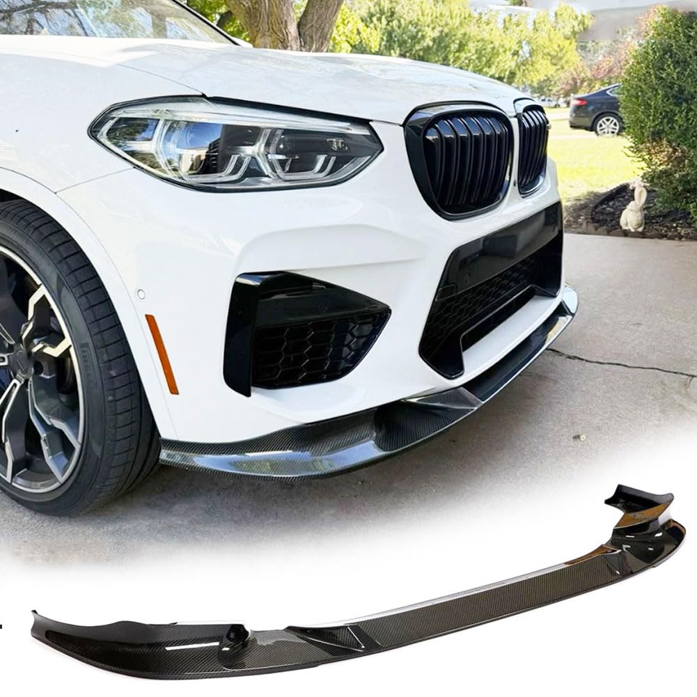 Front Bumper Lip Fits for BMW X3 M X4 M F97 F98 2019-2021Chin Spoiler Lip Splitter Protector Factory Outlet (Fiberglass in Gl