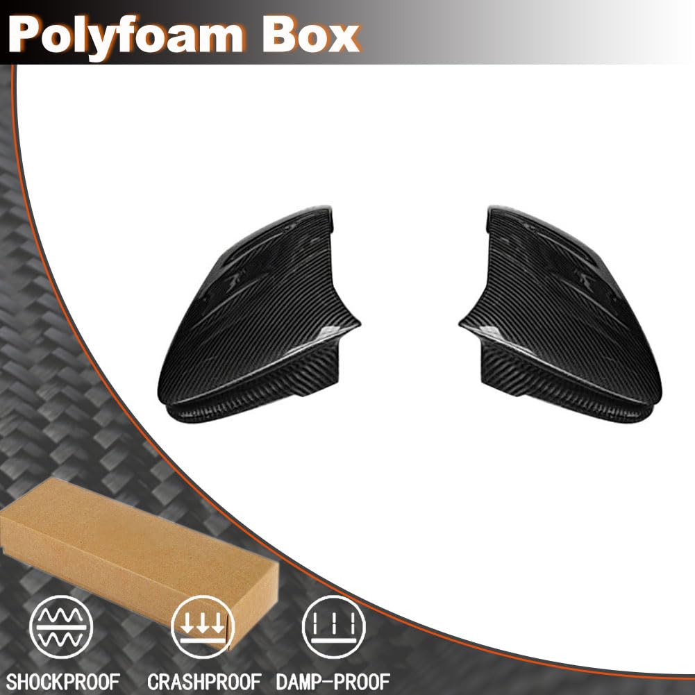 Real Carbon Fiber Mirror Caps for Porsche Taycan 9J1 Turbo S 2019-2024 Add on Style Side Rearview Mirror Cover Caps Exterior 
