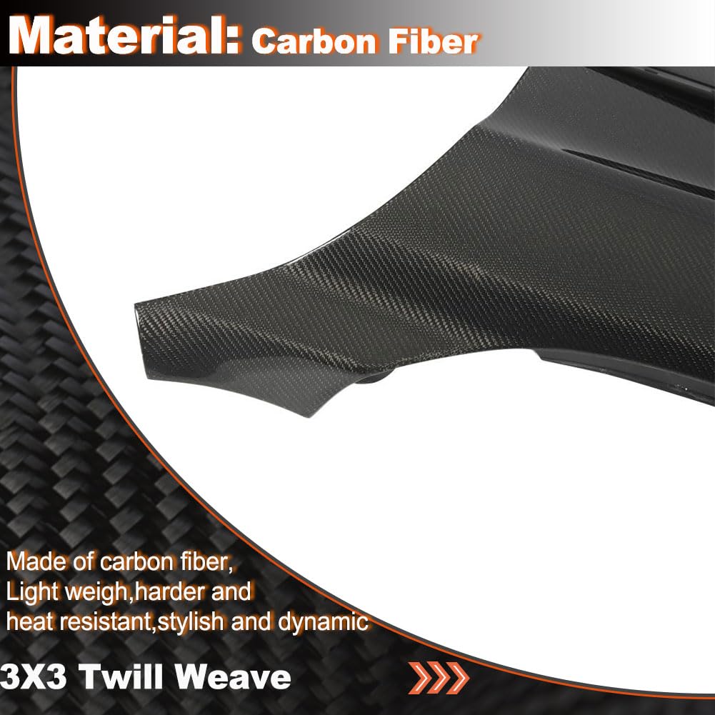 Carbon Fiber Side Fender Vent for BMW 4 Series F32 F36 M Sport 2Door 4Door 2014-2018 Front Air Intake Scoop Cover Trim 1Pair 