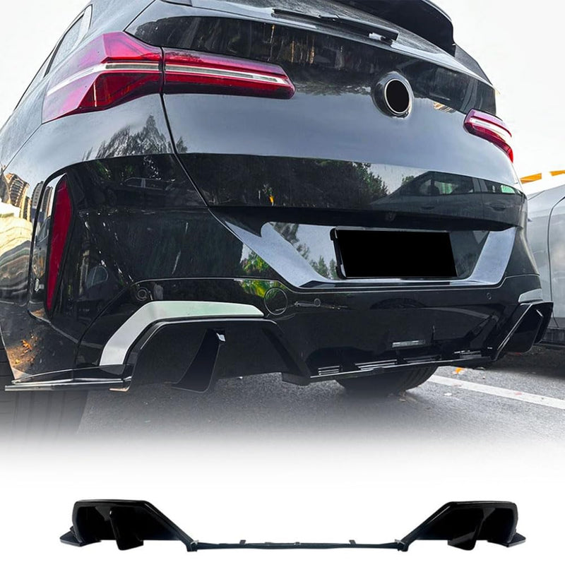 Gloss Black Rear Bumper Diffuser Compatible with BMW X3 G45 G48 M Sport 2025 2026 ABS Lower Bumper Lip Spoiler Body Kit Facto