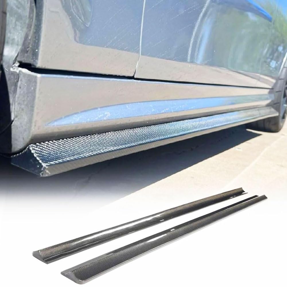 Carbon Fiber Side Skirts for Mercedes Benz W204 C63 AMG Sedan2008-2014 | Car Body Side Skirt Extensions Panel Anti Scratch Sp