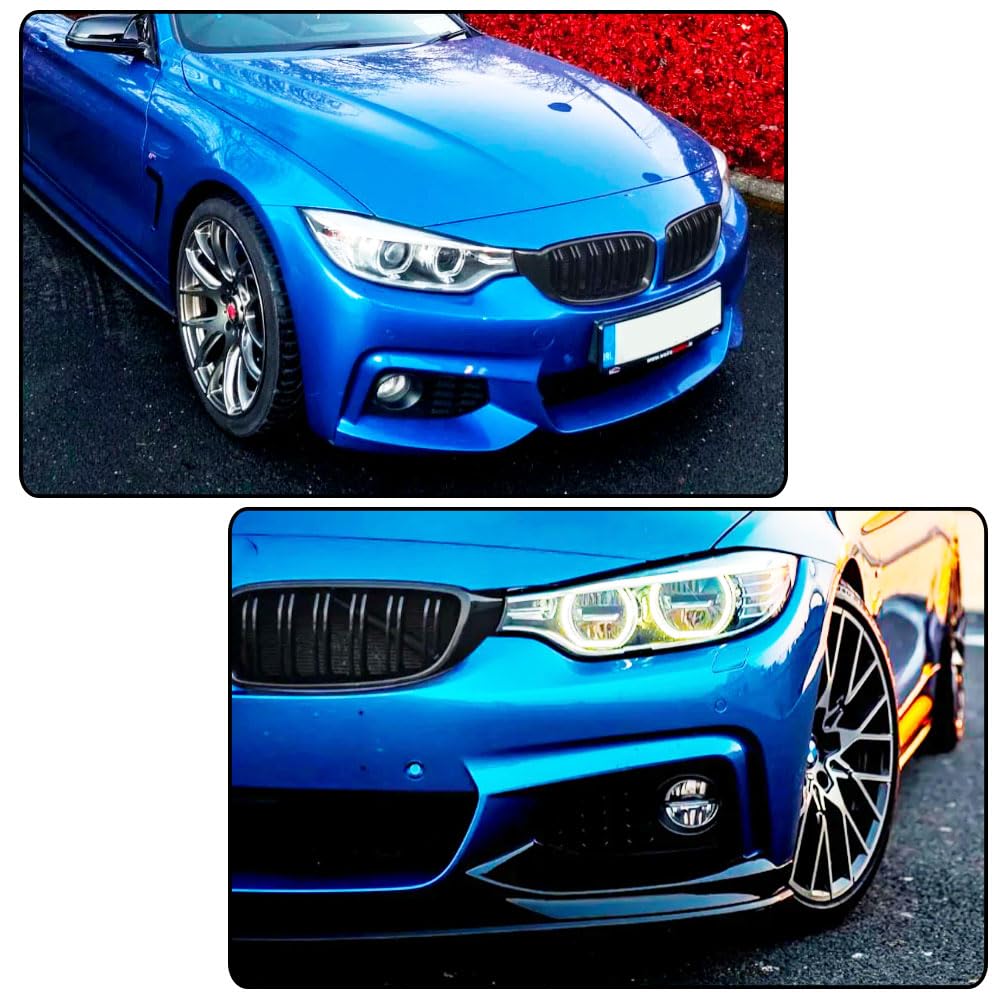 F32 Front Grille Compatible with BMW 4 Series F32 F33 F36/M3 F80/M4 F82 F83 2014-2019 ABS Auto Bumper Kidney Grill Cover Body