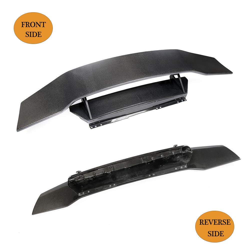 Carbon Fiber Trunk Spoiler Compatible with Lamborghini Huracan LP580 LP610 Coupe 2014-2018 Racing Rear Boot Wing Spoiler