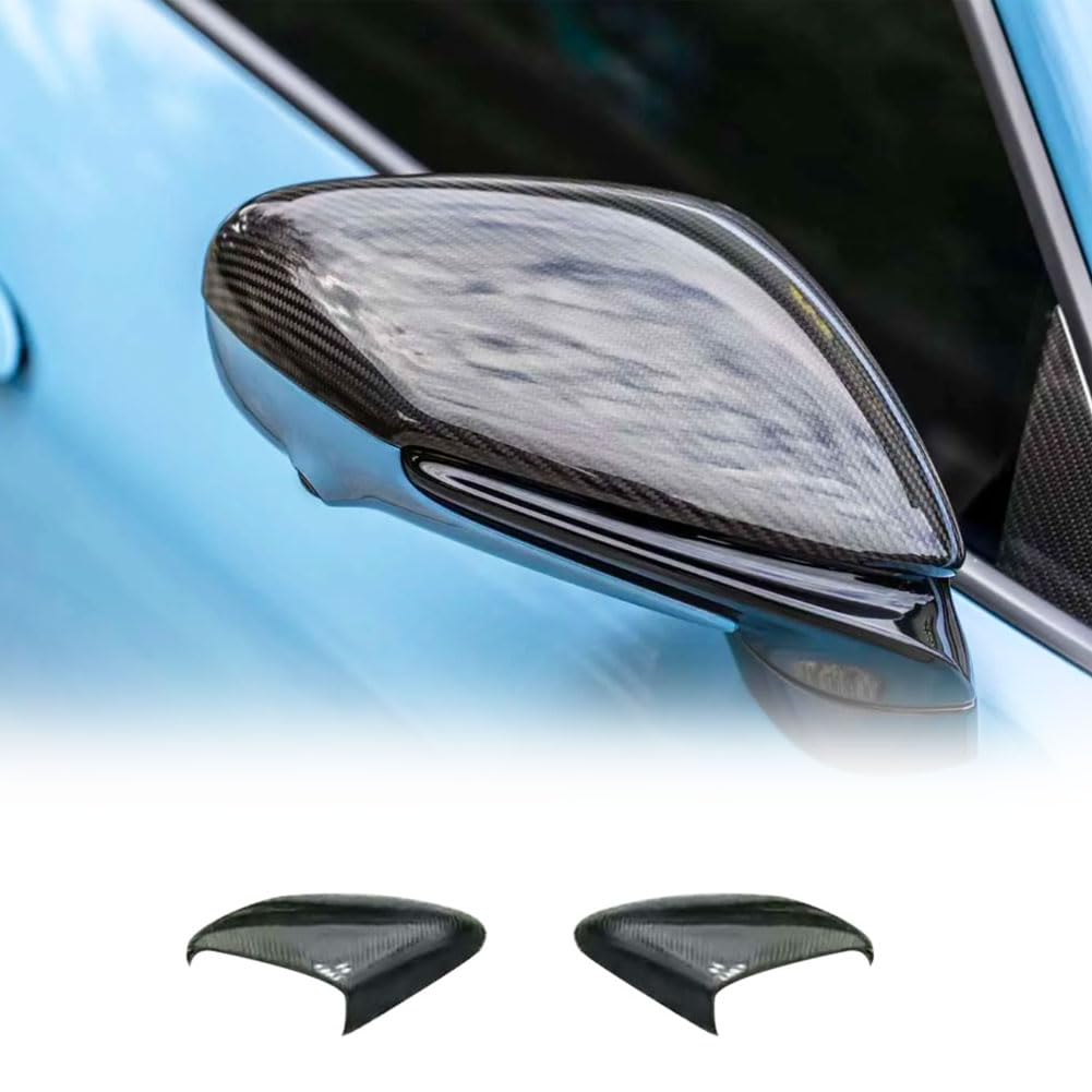 Real Carbon Fiber Mirror Caps for Porsche Taycan 9J1 992 Turbo S 2019-2024 Add on Style Side Rearview Mirror Cover Caps Exter
