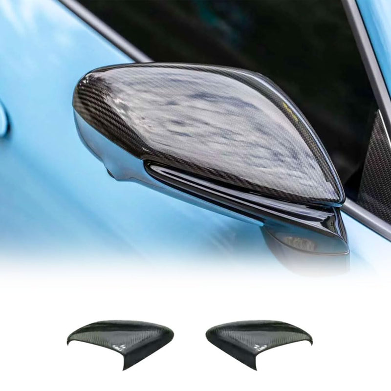 Real Carbon Fiber Mirror Caps for Porsche Taycan 9J1 992 Turbo S 2019-2024 Add on Style Side Rearview Mirror Cover Caps Exter