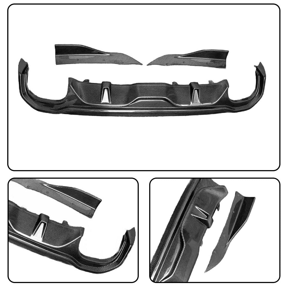 Carbon Fiber Rear Diffuser Compatible with BMW 4 Series G26 430i 440i 2020-2026 Gran Coupe Lower Rear Bumper Diffuser Lip Spo