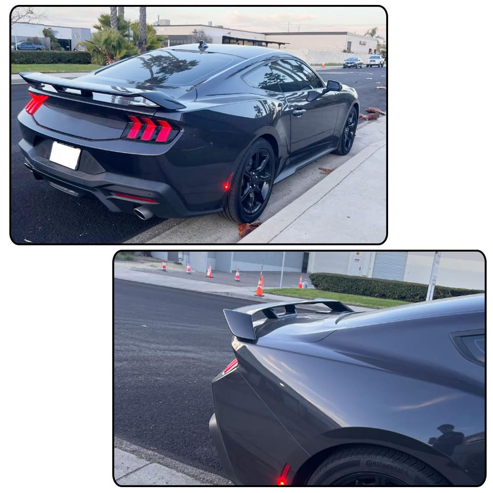 Gloss Black Rear Spoiler for Ford Mustang S650/ GT/Ecoboost/ 2024-2026 | Dark horse Trunk Duck Spoiler Wing