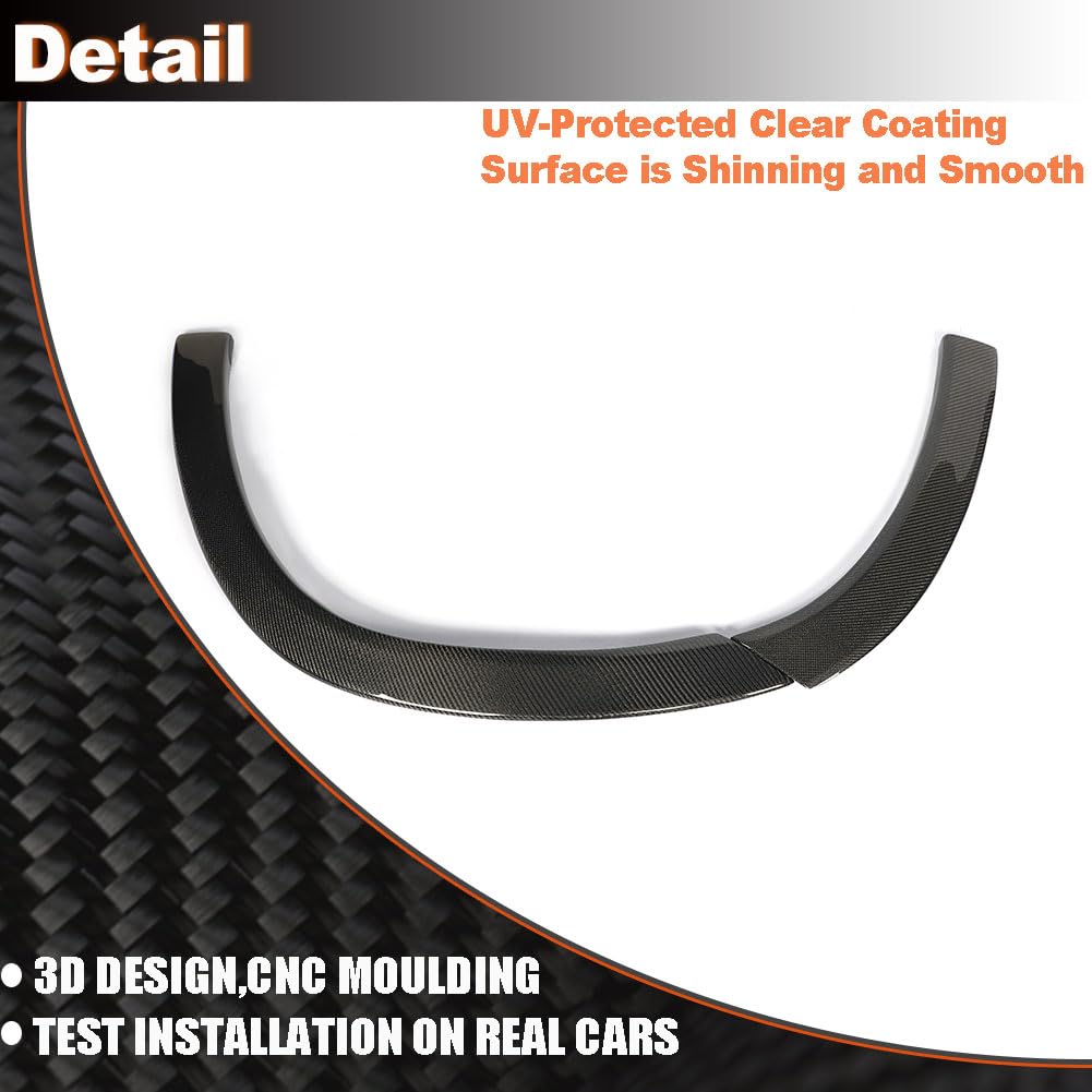 Carbon Fiber Side Wheel Arch Flares Compatible with Mercedes-Benz GLE63 AMG 4Matic+ Coupe Sport Utility 4-Door 2020-2024 Car 
