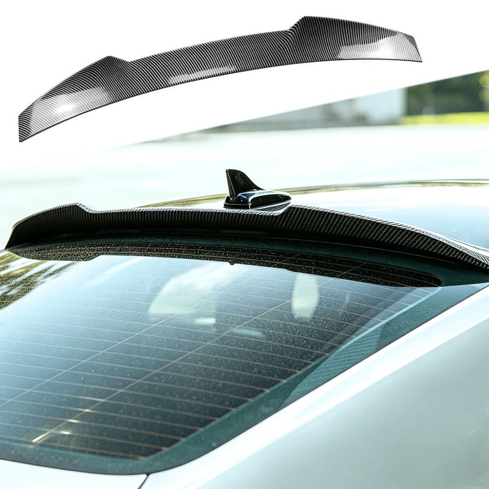 A5 Carbon Look Roof Lip for Audi A5 S5 RS5 F5 4-Door Sportback 2017-2024 | Rear Trunk Roof Spoiler ABS Carbon Fiber Look Raci