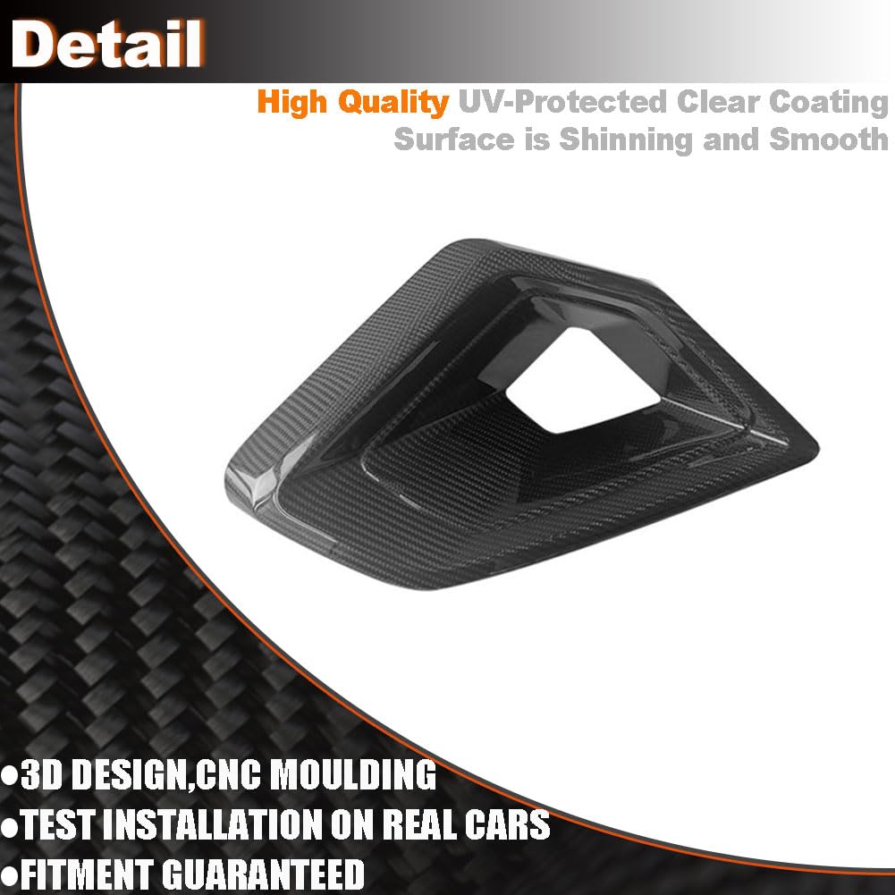 Dry Carbon Fiber Front Lower Air Vent Trim for BMW X5 G05 M50i M60i 2023-2025 Front Air Vent Cover Inlet Front Intake Ducts S