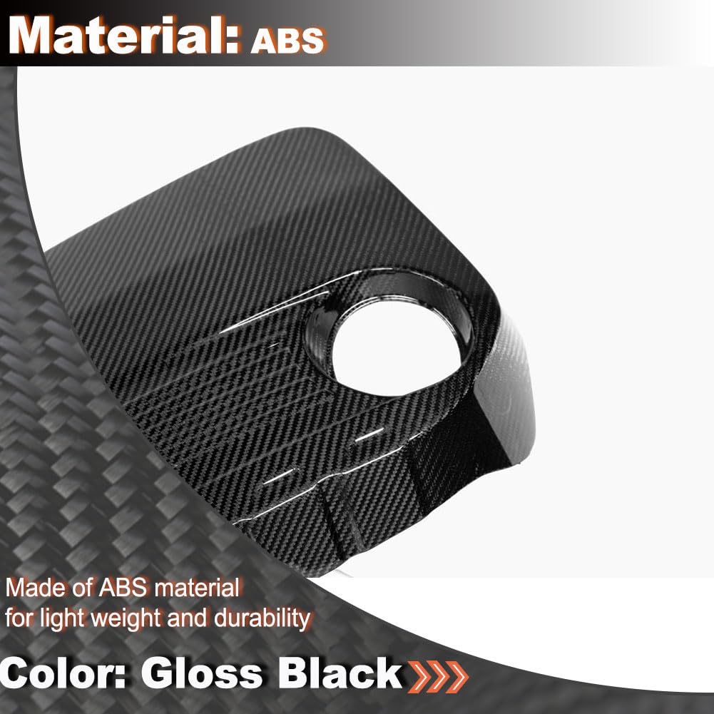 M4 Carbon Fiber Engine Cover Trim Compatible with BMW F80 M3 F82 F83 M4 2014-2019 Car Auto Hood Bonnet Protector Cap