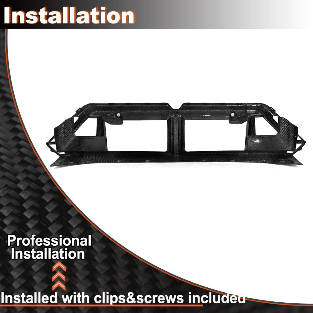 Dry Carbon Fiber Front Lower Grille Replace Compatible with BMW 5 Series G90 G99 M5 2024-2025 Front Grille Frame Bumper Grill