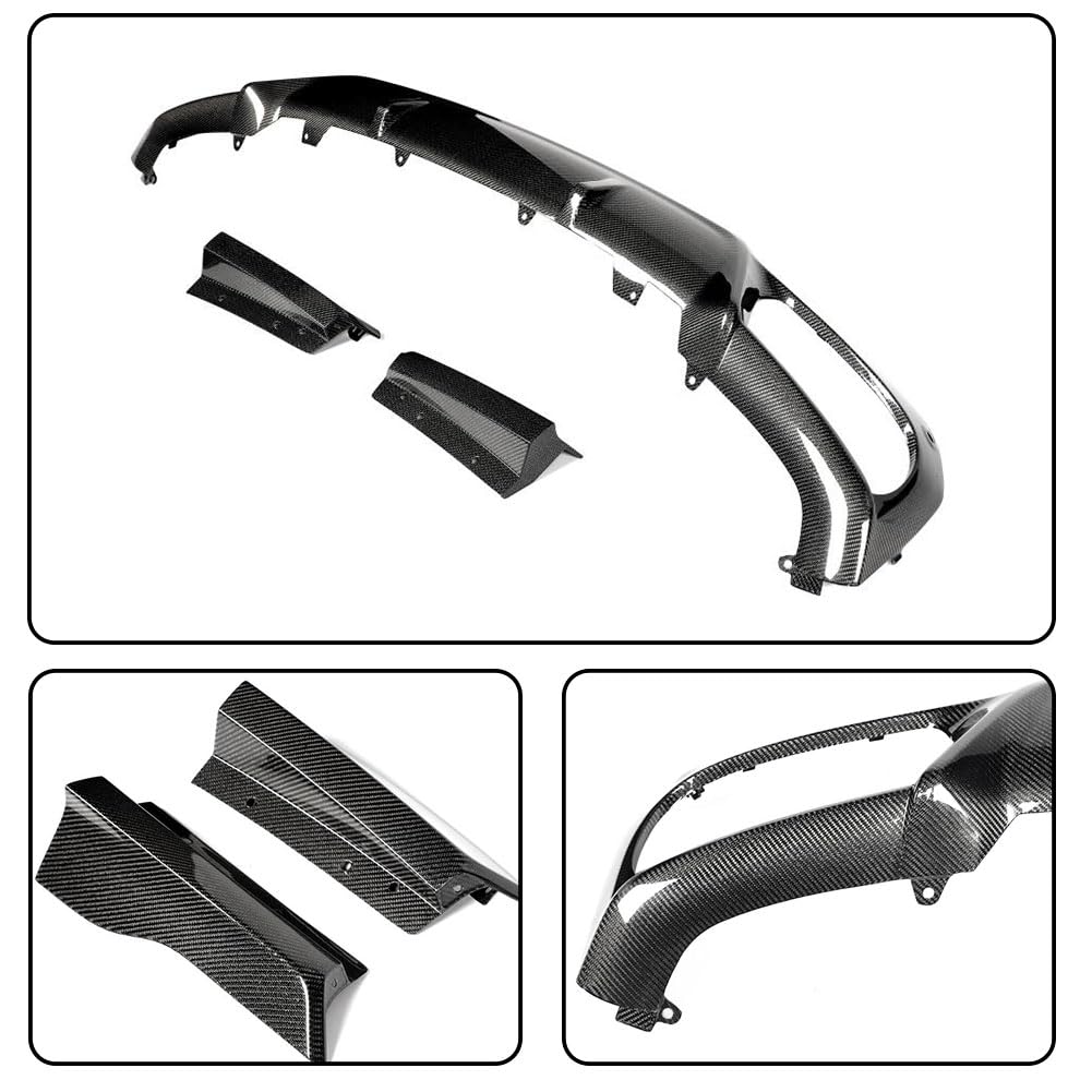 Real Carbon Fiber Rear Bumper Diffuser Fits for BMW X5 G05 M Sport LCI 2023-2025 Lower Bumper Lip Spoiler Body Kit Factory Ou