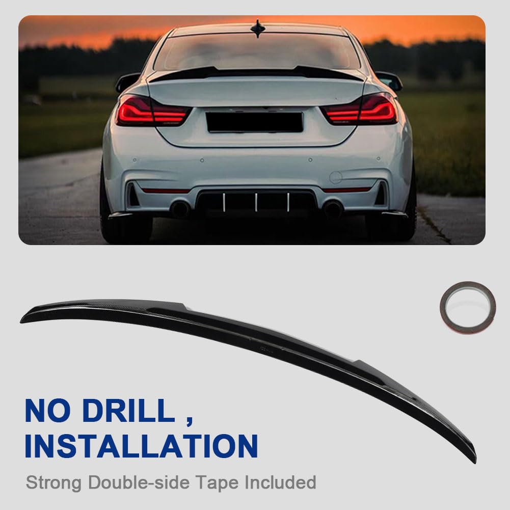 Trunk Spoiler for BMW 4 Series F32 Coupe 2-Door 2014-2020 | 420i 428i 430i 435i 440i Rear Boot Lid Highkick Wing Lip Factory 