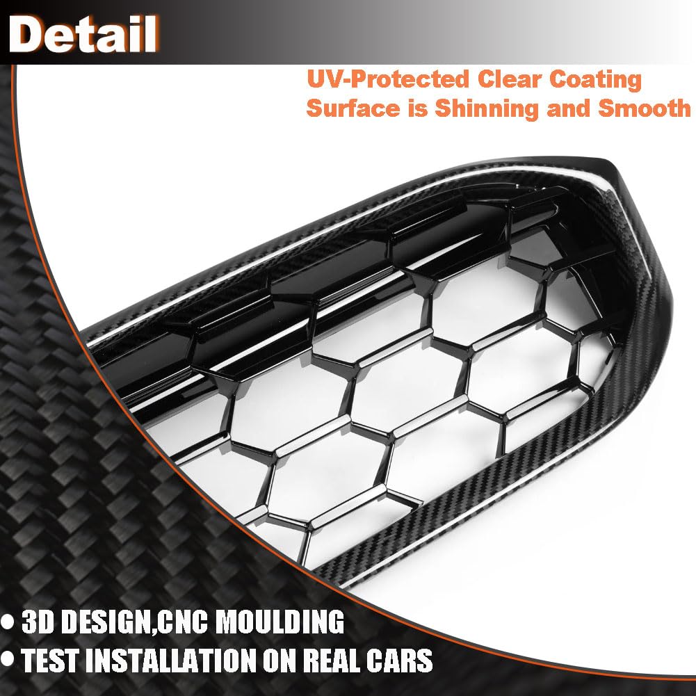 Real Carbon fiber Front Grill for BMW 3 Series G20 Sedan 320i 330iLCI 2023-2025 Front Hood Grill Grille Cover Front Bumper Ki