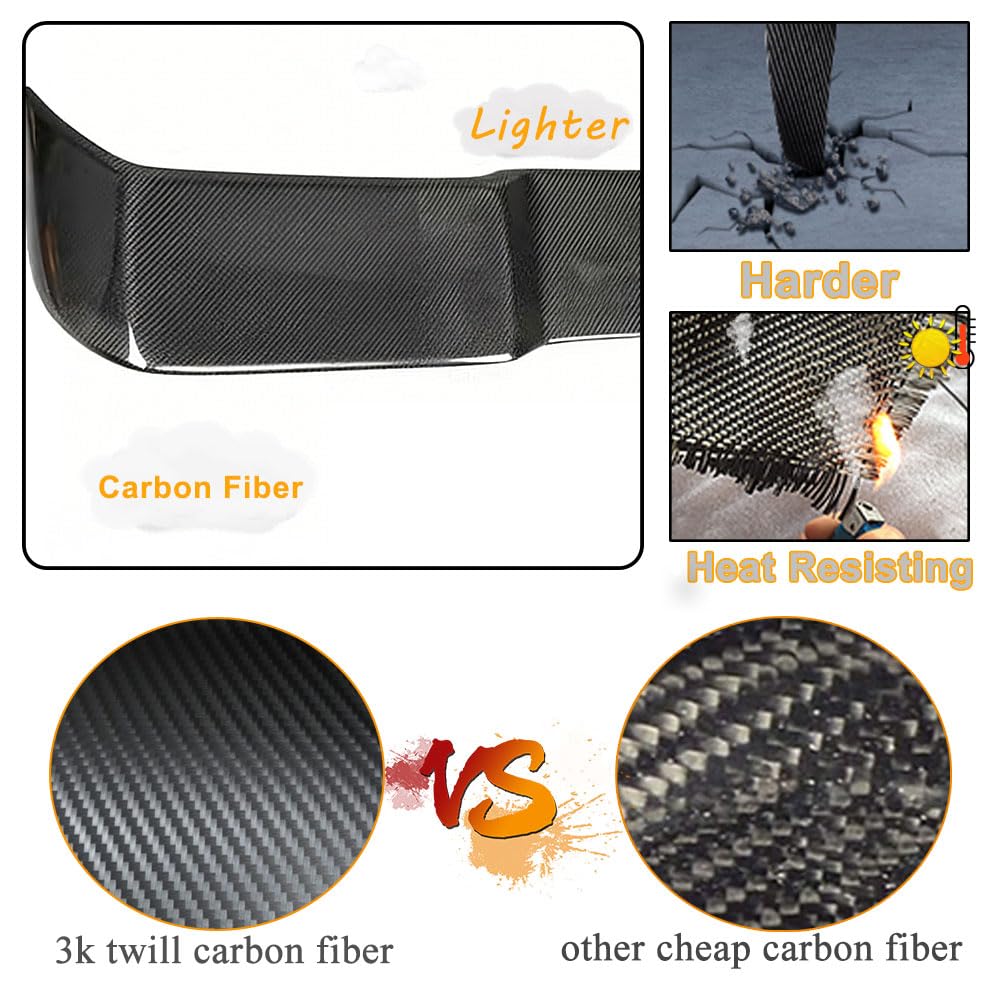 Carbon Fiber Rear Roof Spoiler for Mercedes-Benz G Wagon W463 G500 G550 G55 G63 G65 AMG 2014-2018 Trunk Spoiler Wing Aerodyna